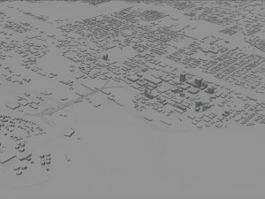 Anchorage City Alaska USA 220km 3D Model