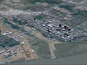 Anchorage City Alaska USA 220km 3D Model