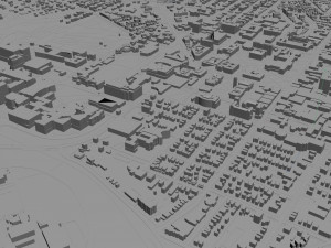 Ann Arbor city Michigan USA 30km Modelo 3D