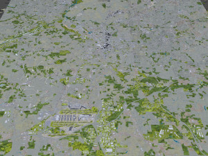 Atlanta city Georgia USA 40km 3D Модель