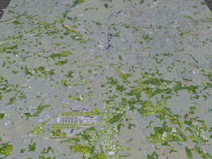 Atlanta city Georgia USA 40km 3D Model