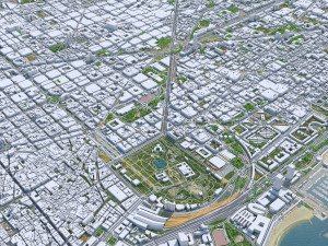 Barcelona city Spain 50km Modelo 3D