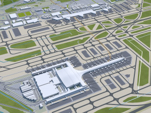 Barcelona city Spain 50km Modelo 3D