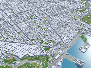Barcelona city Spain 50km Modelo 3D