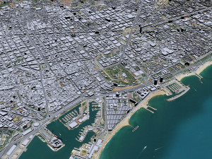 Barcelona city Spain 50km Modelo 3D