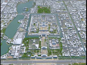 Beijing city China 60km 3D मॉडल