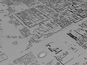 Beijing city China 60km 3D मॉडल