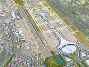 Beijing city China 60km 3D मॉडल
