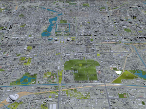 Beijing city China 60km 3D मॉडल