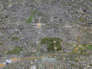 Beijing city China 60km 3D मॉडल