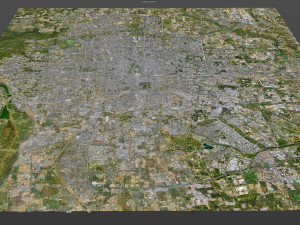 Beijing city China 60km 3D मॉडल