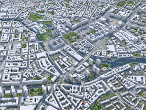 Berlin city Germany  3D Model