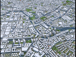 Berlin city Germany Model 3D
