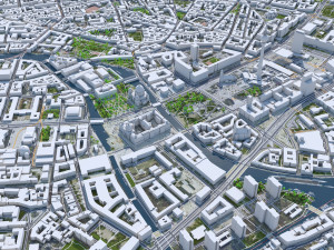 Berlin city Germany Model 3D