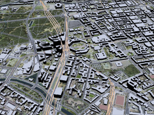Berlin city Germany Model 3D