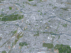 Berlin city Germany Model 3D