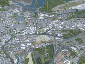 Berlin city Germany Model 3D