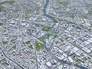 Berlin city Germany Model 3D