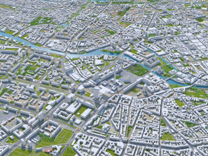 Berlin city Germany Model 3D
