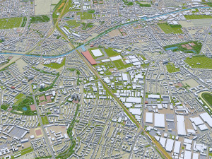 Berlin city Germany Model 3D