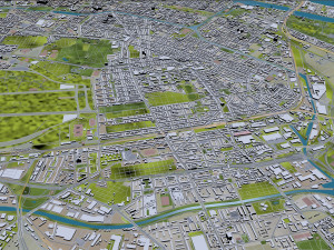 Berlin city Germany Model 3D