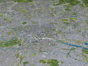 Berlin city Germany Model 3D