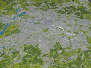 Berlin city Germany Model 3D