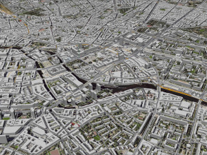 Berlin city Germany Model 3D