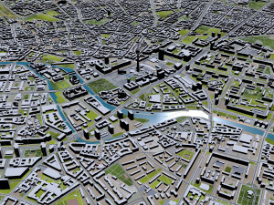 Berlin city Germany Model 3D