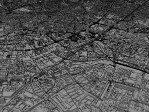 Berlin city Germany Model 3D