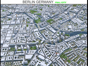 Berlin city Germany 3D Model