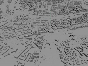 Bern city Switzerland 35km 3D Model