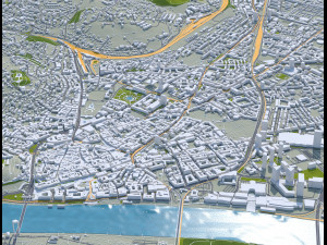 Bratislava city Slovakia 50km Modèle 3D