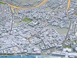 Bratislava city Slovakia 50km Modèle 3D