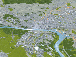 Bratislava city Slovakia 50km Modèle 3D