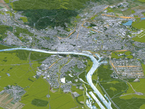 Bratislava city Slovakia 50km Modèle 3D