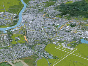 Bratislava city Slovakia 50km Modèle 3D