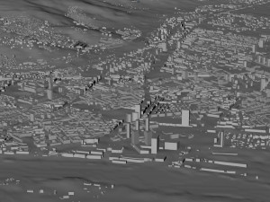 Bratislava city Slovakia 50km Modèle 3D
