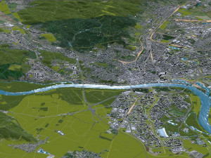 Bratislava city Slovakia 50km Modèle 3D