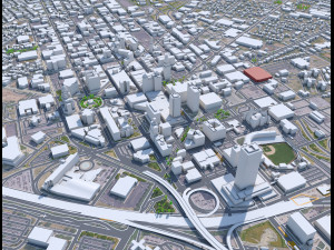 Buffalo New York USA 20km 3D 模型