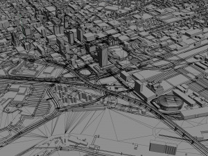 Buffalo New York USA 20km 3D 模型