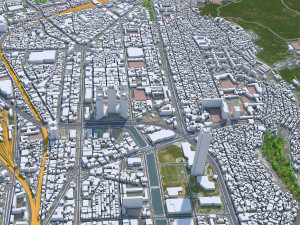 Busan city South Korea 80km 3D 모델