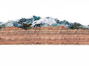 Manaslu Mountain Nepal terrain 3D Model