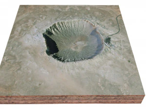 Meteor Crater Natural Landmark Arizona USA Terrain 3D Model