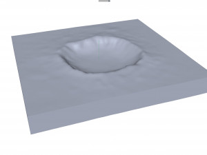 Meteor Crater Natural Landmark Arizona USA Terrain 3D मॉडल