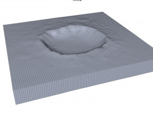Meteor Crater Natural Landmark Arizona USA Terrain 3D मॉडल