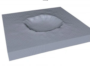 Meteor Crater Natural Landmark Arizona USA Terrain 3D Model