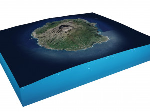 Miyake Island Japan Terrain 3D मॉडल
