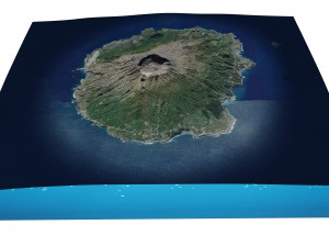 Miyake Island Japan Terrain 3D मॉडल