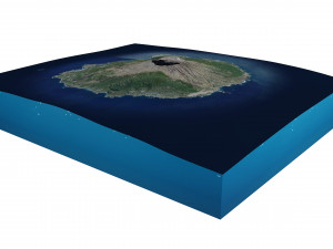 Miyake Island Japan Terrain 3D मॉडल